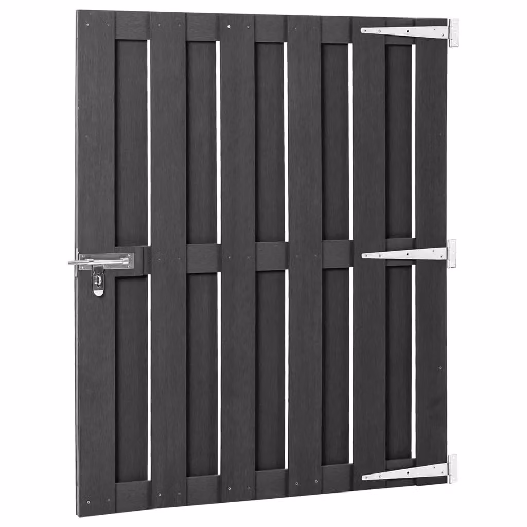 Berkfield Home WPC Garden Gate, Grey, W: 100 cm, H: 112 cm – 3
