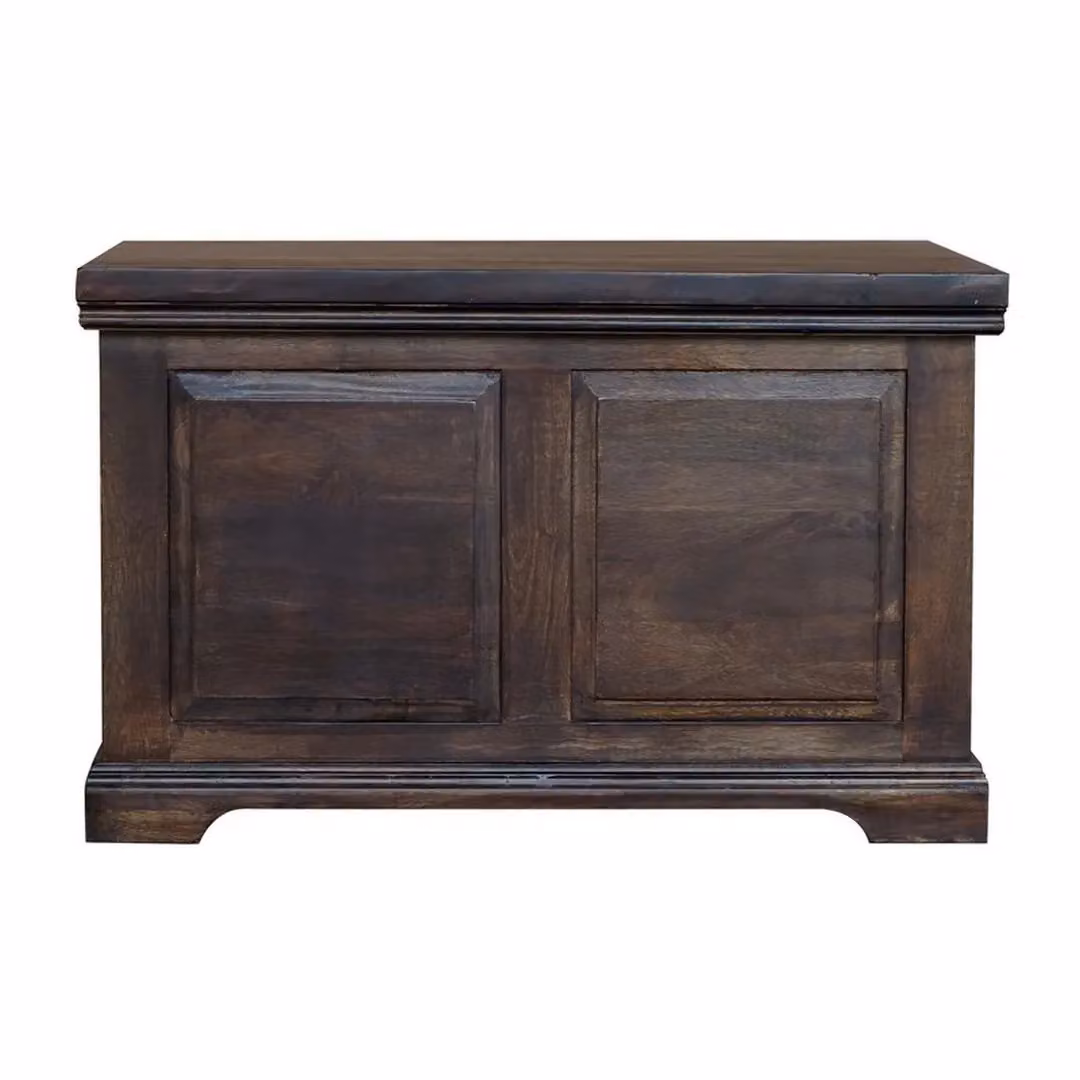 Jaipur Furniture Ltd Large Mango Wood Box in Brown, W: 80 cm, D: 50 cm, H: 50 cm – 2