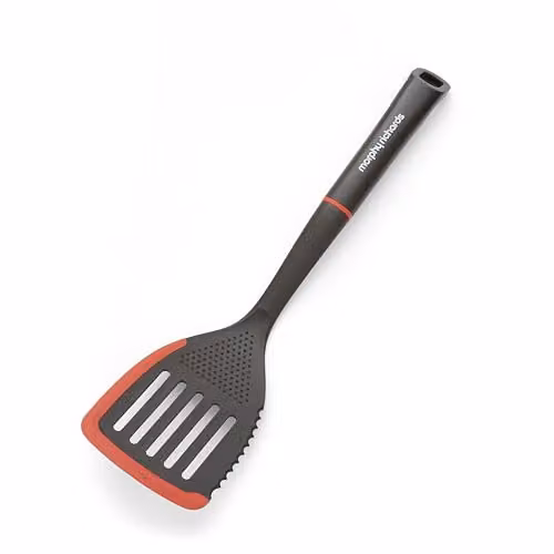 Morphy Richards Black Slotted and Solid Turner Set with Nylon and Silicone Cooking Utensils – 2