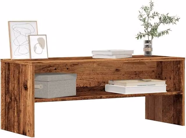 Berkfield Home Rustic Old Wood TV Cabinet in Brown, W/D/H: 100 x 40 x 40 cm – 1