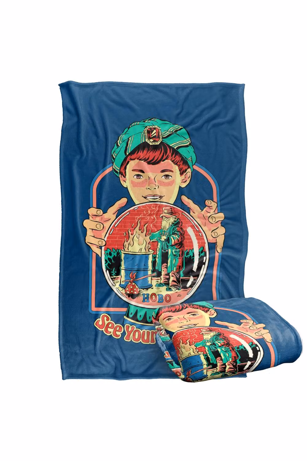 Steven Rhodes See Your Future Super Soft Fleece Throw Blanket, Multicolour, W/D/H: 91 x 147 cm – 2