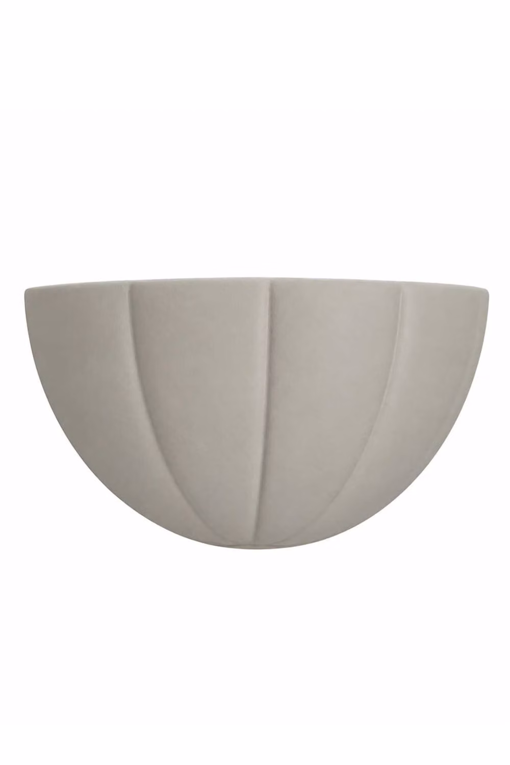 ValueLights Leonardo Scallop Ceramic Flush Wall Light with Bulb in Green or Grey – 3
