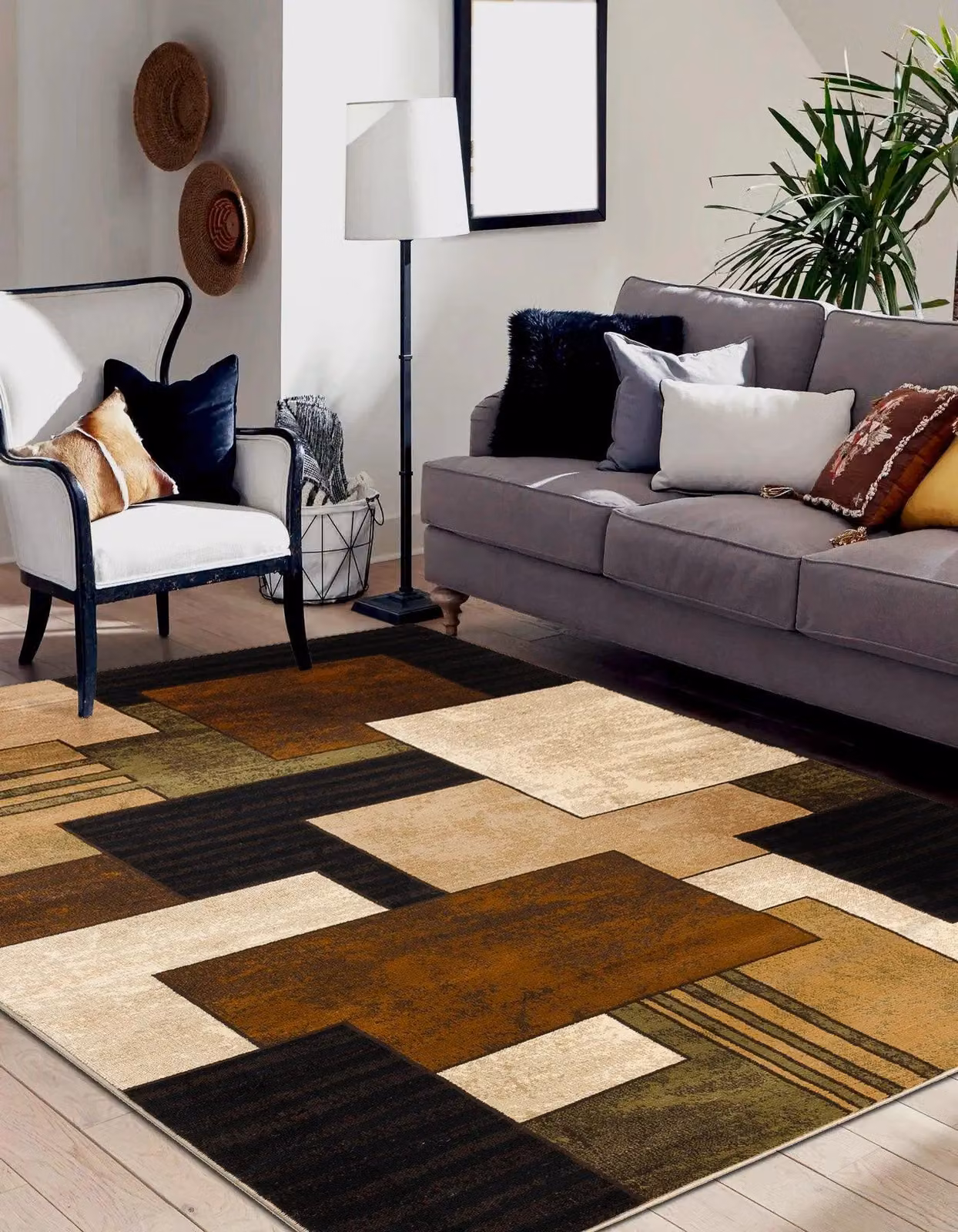 RugsX Vintage Royal Rug in Black and Multicolour, W: 250 cm, D: 350 cm – 4