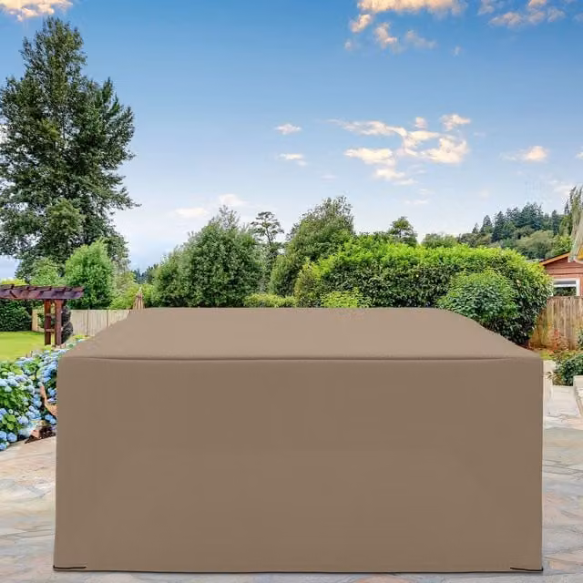 Outsunny Oxford Fabric Outdoor Furniture Protective Cover in Beige, W: 275 cm, D: 205 cm – 1