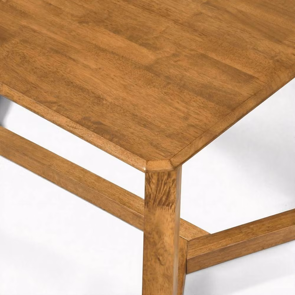 FurnitureboxUK Lulworth Walnut Effect Wood Dining Table and 4 Lynton Chairs in Brown – 3