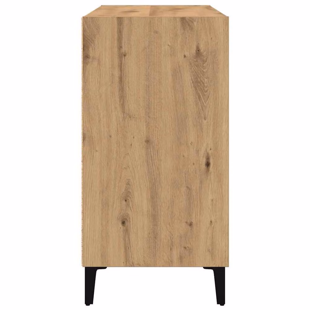 Berkfield Home Artisan Oak Sideboard in Brown, W/D/H: 103.5 x 35 x 70 cm – 4