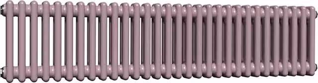 Lux Heat Horizontal Column Radiator in Lavender Mist, 2 Column, W: 30.0 cm, H: 137.0 cm