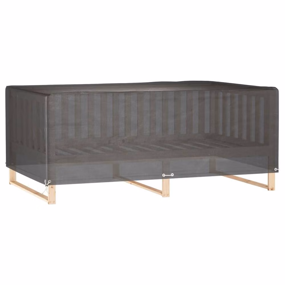 Berkfield Home Durable Garden Furniture Covers, 2 Pack, Black, W/D/H: 227 x 152 x 65 cm – 3