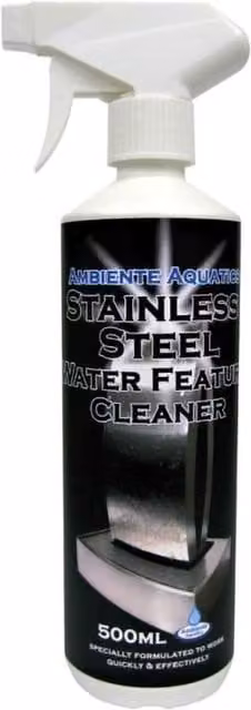 Primrose Stainless Steel Water Feature Cleaner Easy Spray 500ml - White