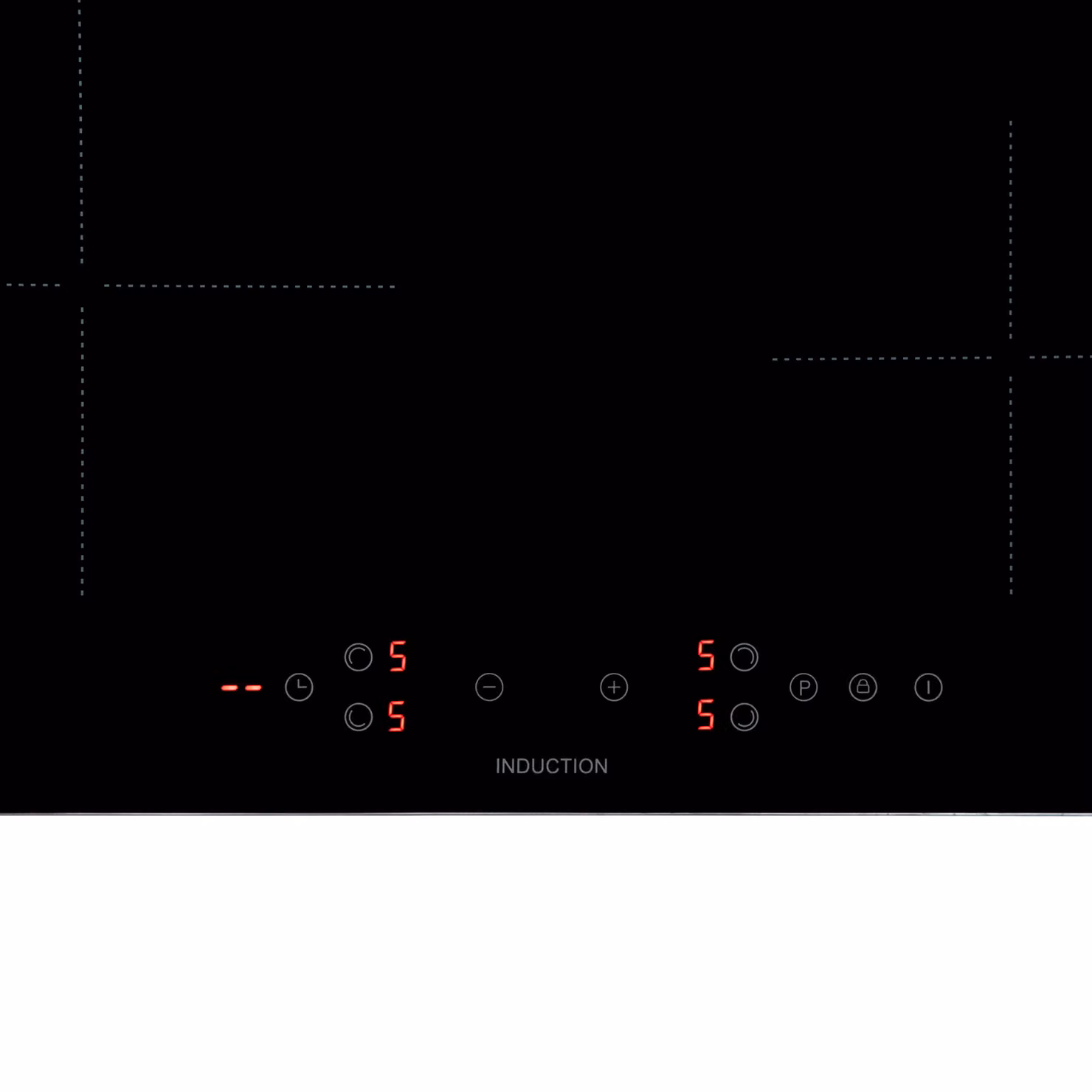 Willow 60cm Induction Ceramic Hob in Black with Four Cooking Zones and Touch Control – 2