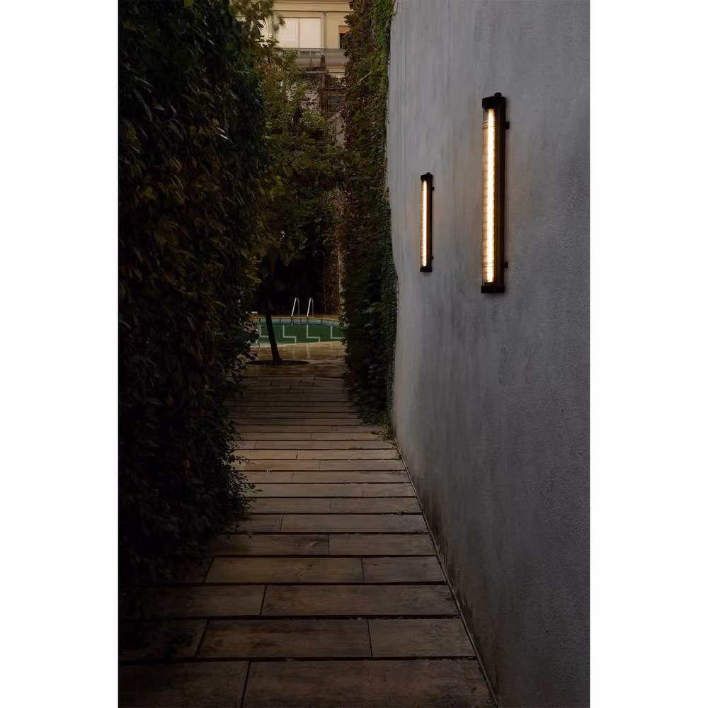 Netlighting Scuba Recessed LED Outdoor Wall Light, Black, 60 cm, 2700K, IP65 – 5