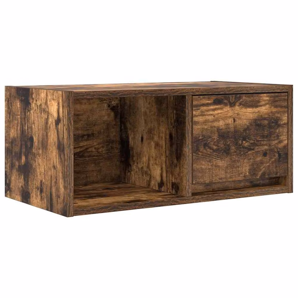 Berkfield Home TV Cabinet in Smoked Oak Brown, W/D/H: 60 x 31 x 25.5 cm – 2