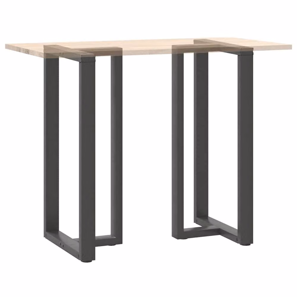 Berkfield T-Shaped Home Bar Table Legs, 2 Piece Steel Set in Anthracite Grey, W: 60 cm, D: 35 cm, H: 110-111 cm – 4