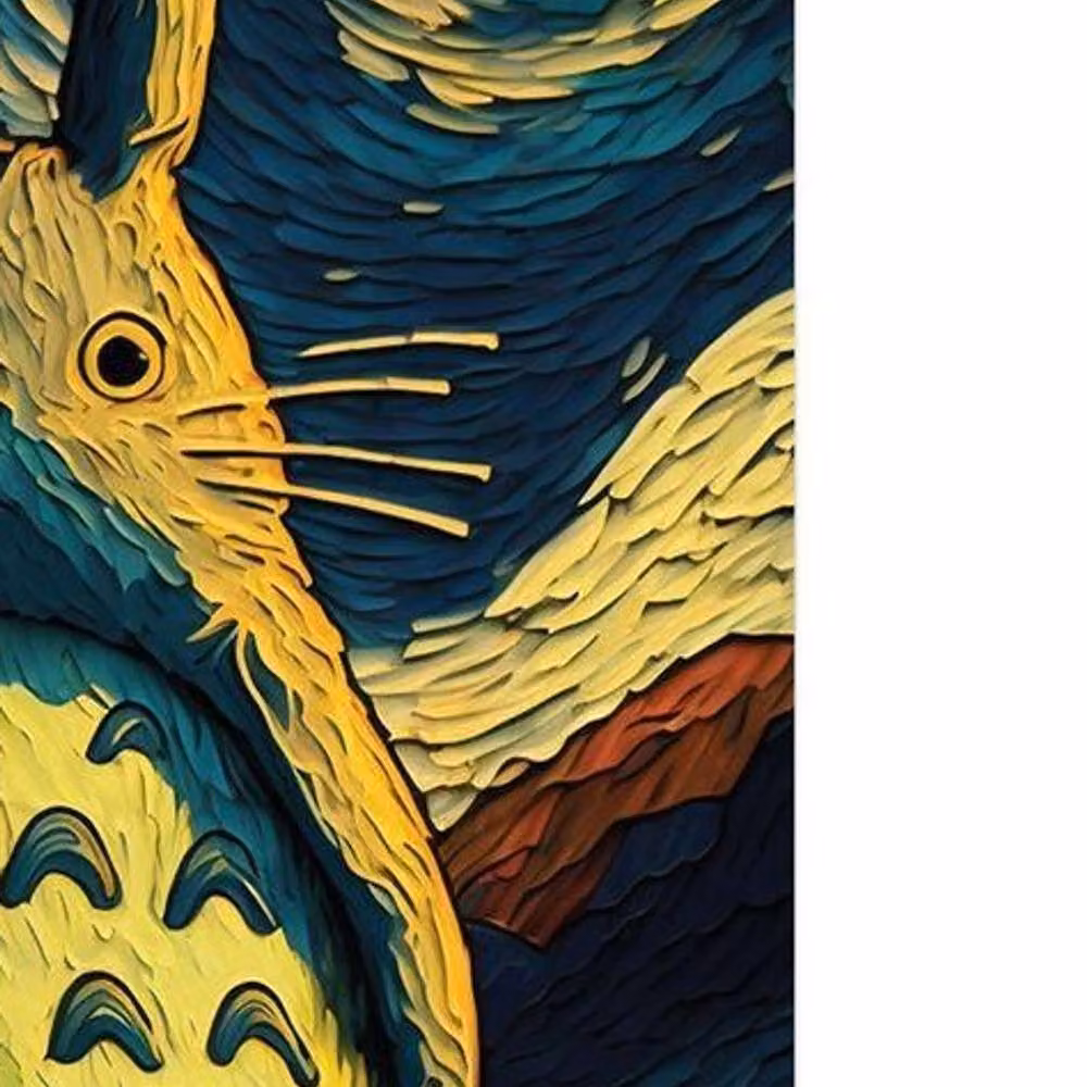 Ada Ingram Totoro Night Multicolour Paper Poster – 2