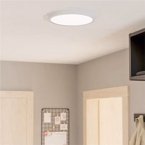 Loops Modern White LED Ceiling Light, Round, Dimmable, Diameter: 27 cm – 2