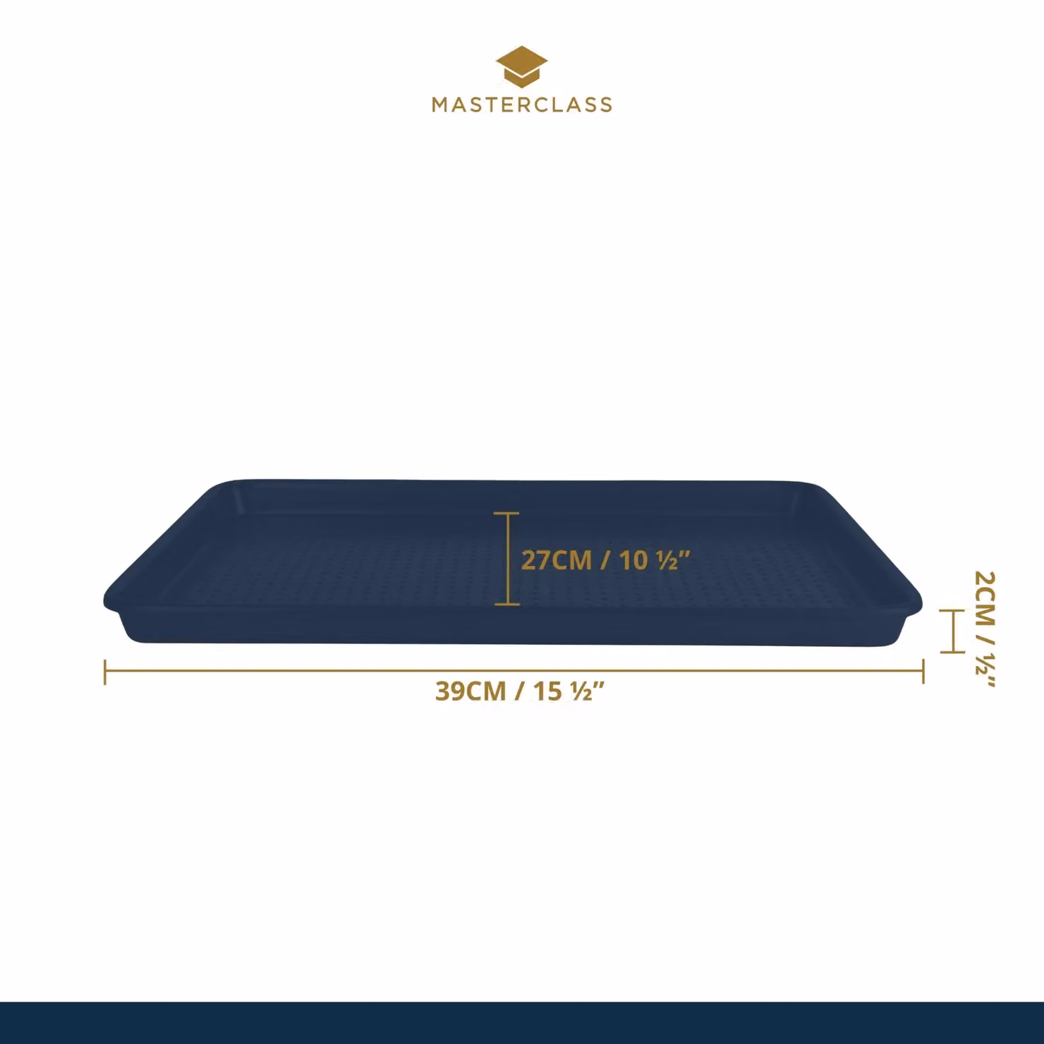 MasterClass Crusty Bake Non-Stick Rectangular Baking Sheet in Black and Grey – 5