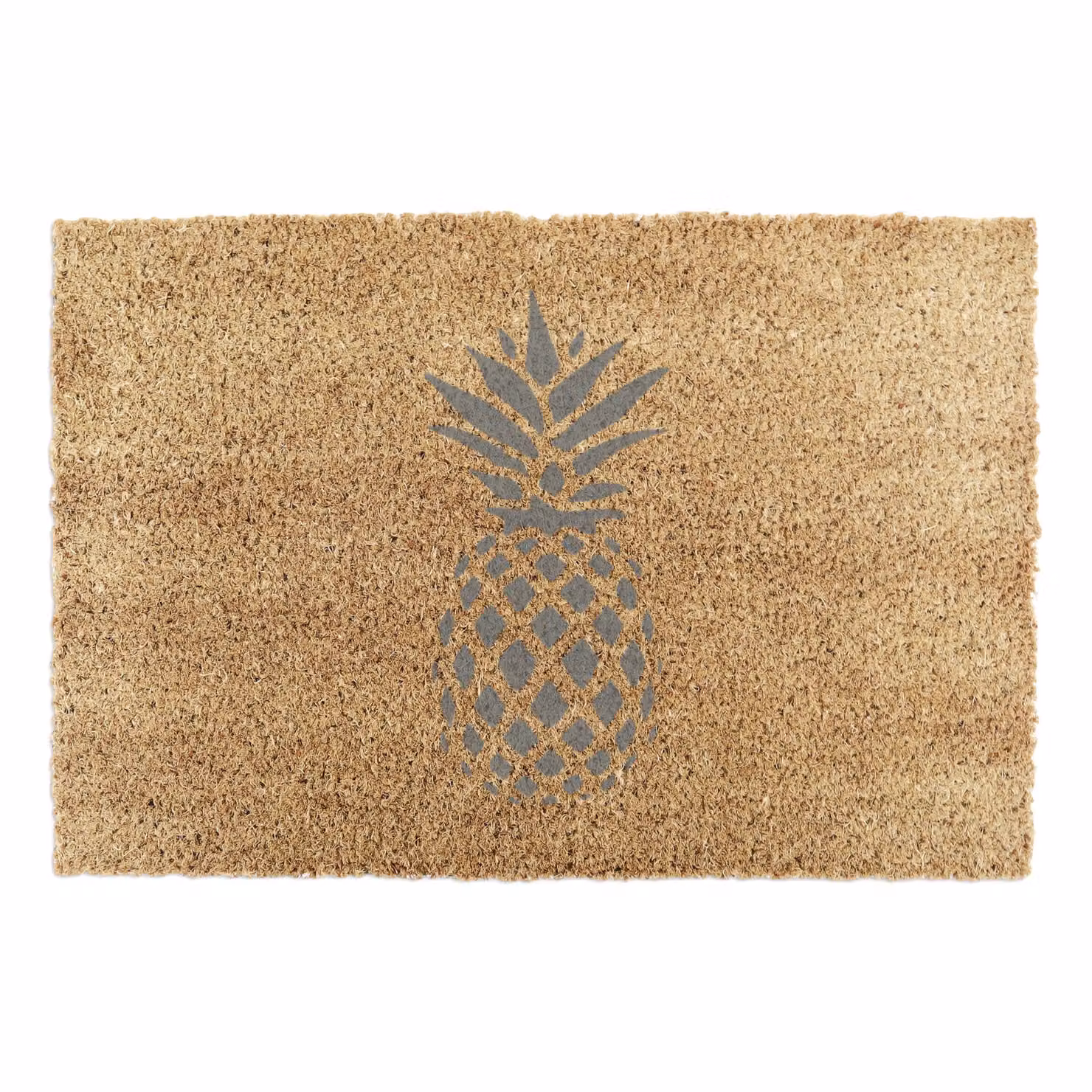 Artsy Mats Pineapple Grey Coir Doormat, W: 60 cm, D: 40 cm – 4