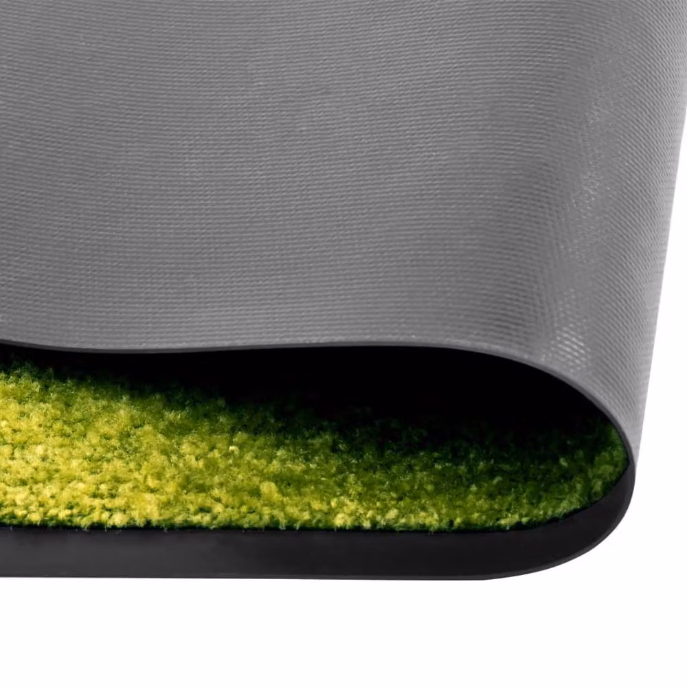 Berkfield Home Washable Non-Slip Pliable Doormat, Green and Black, W: 120 cm, D: 180 cm – 3