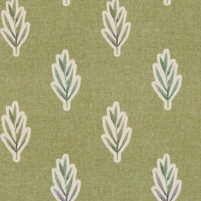 Ante Decor Hidcote Floral Cotton Fabric in Pistachio Green