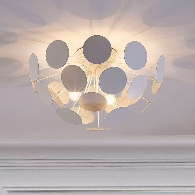 Wyld and Coco 2-Light White Metal Dome Pendant Lamp – 1