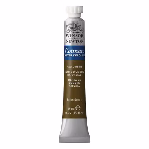 Winsor and Newton Cotman Watercolour Paint, Raw Umber, 8ml – 2