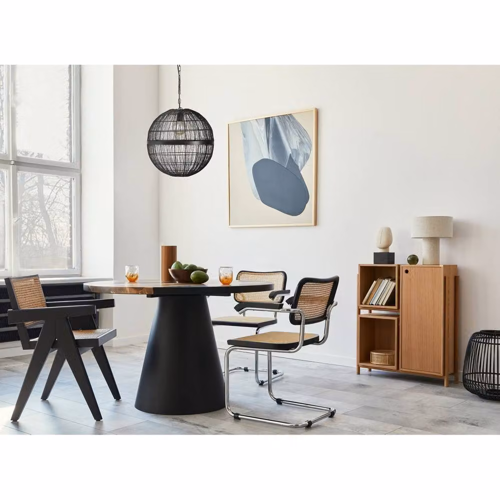 Netlighting Hermi II Spherical Pendant Ceiling Light in Matt Black, Diameter: 50 cm – 2