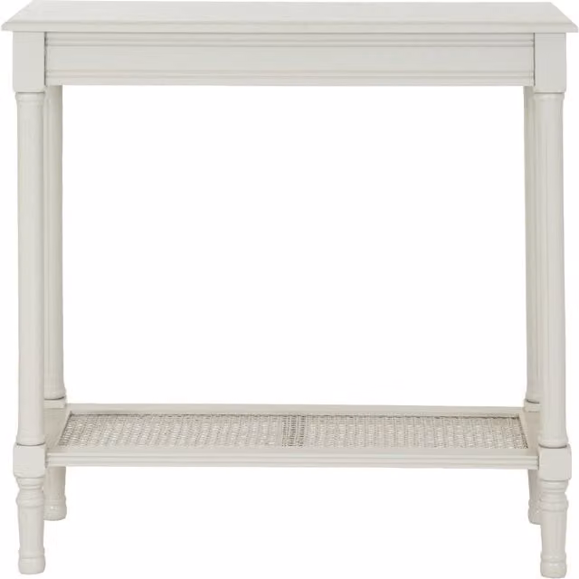 KDMK Belmont White Rattan Console Table