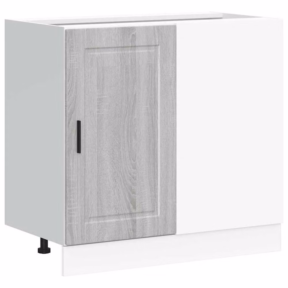 Berkfield Home Porto Grey Sonoma Kitchen Base Cabinet in Matt Engineered Wood