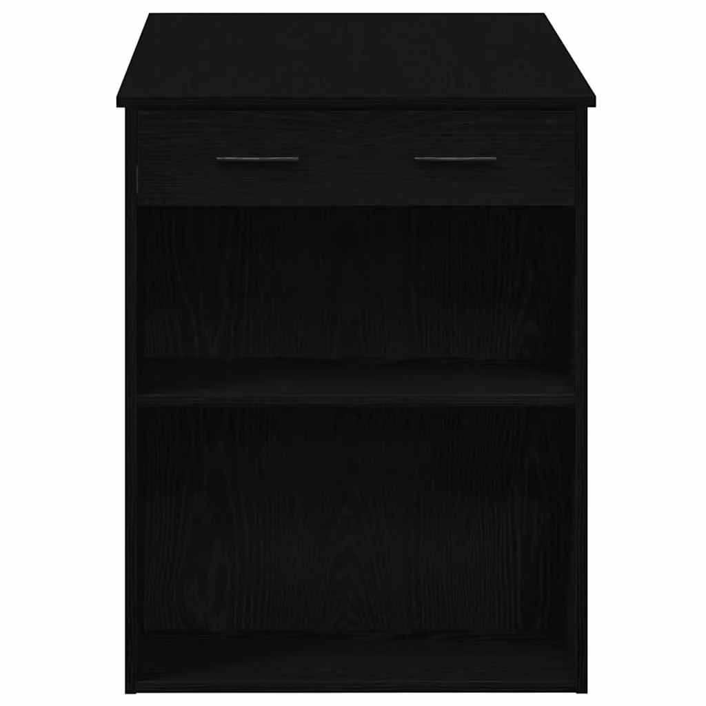 Berkfield Modern Writing Desk in Black Oak, W/D/H: 102 x 62 x 77.5 cm – 4