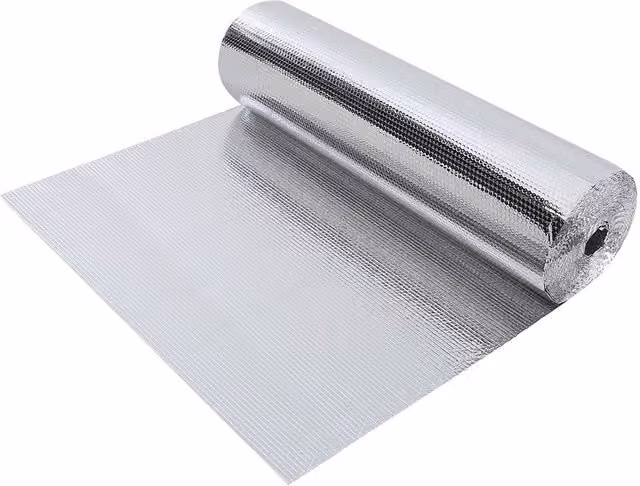Living and Home Silver Single Bubble Aluminum Film Sunshade Reflective Heat Insulation Roll, W: 1.2 m, L: 25 m