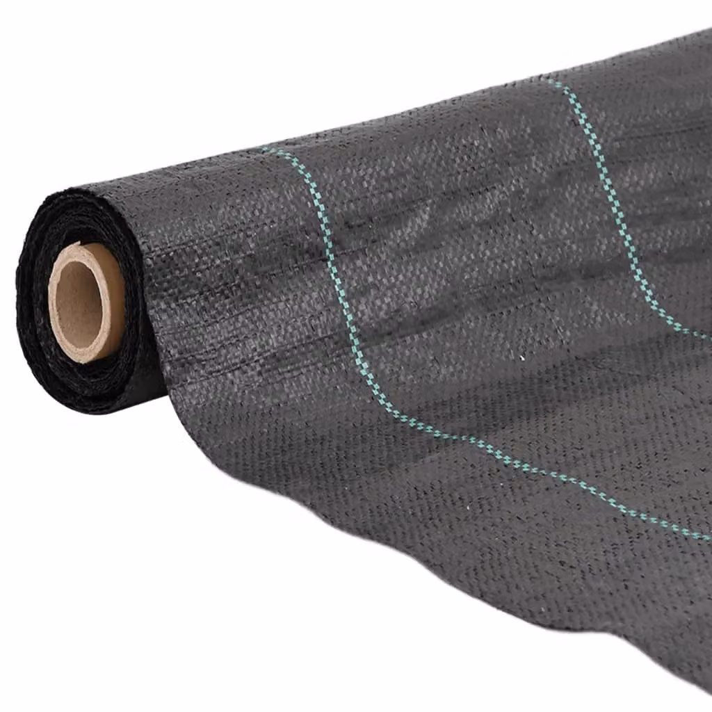 Berkfield Home Black Plastic Weed Membrane, 4 x 50 m – 2