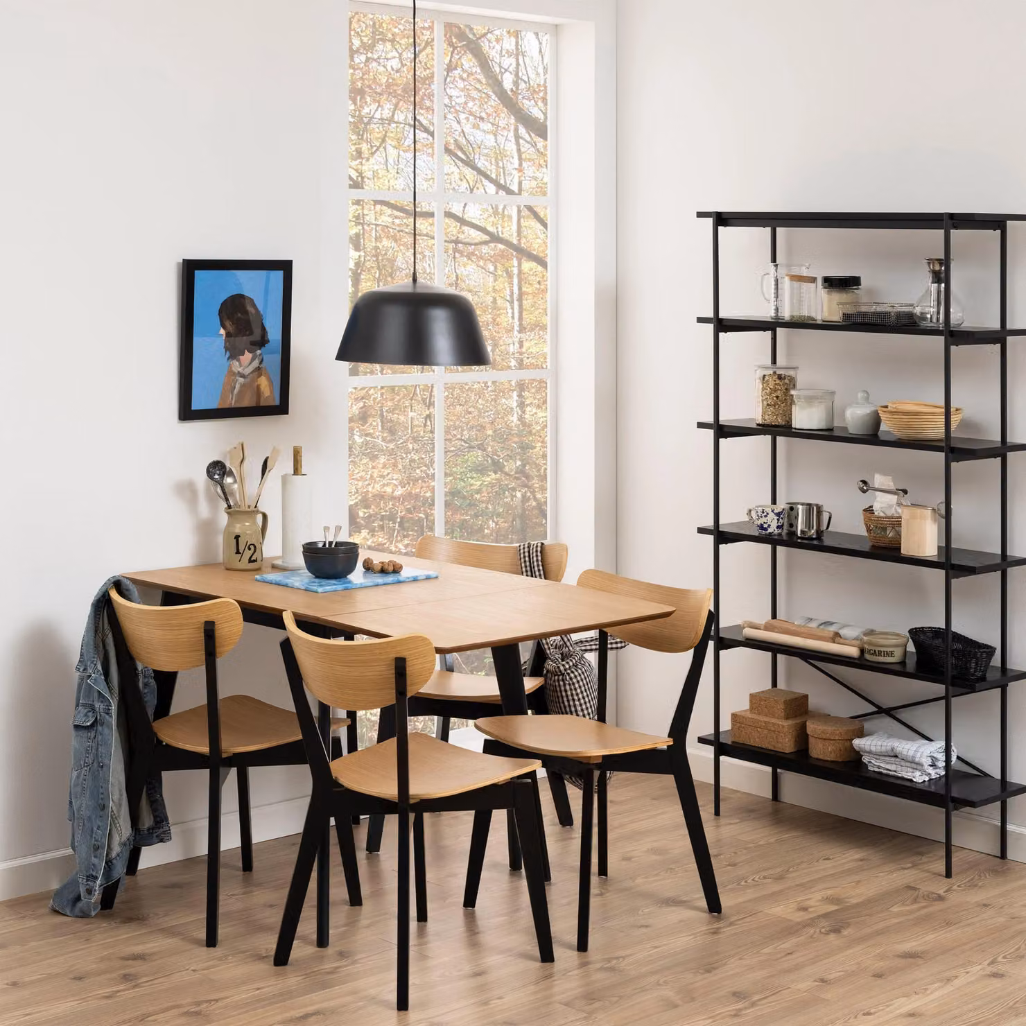 Furniture To Go Roxby Dining Chairs Set of 2 in Black and Oak – 4