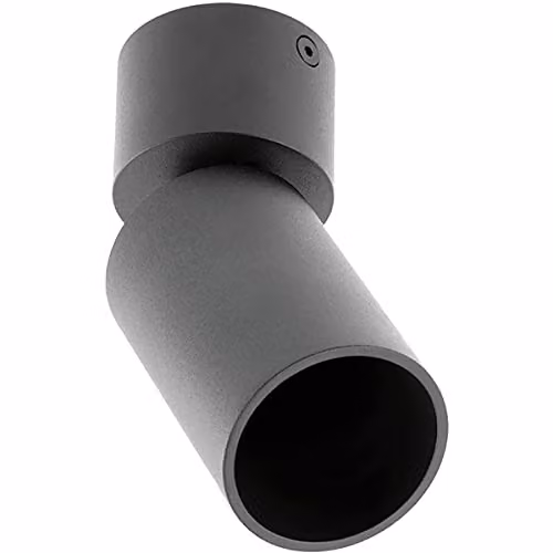 CGC Lighting Black Aluminium Cylinder Adjustable Spotlight for Wall or Ceiling Mount – 3