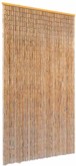 Berkfield Home Bamboo Insect Door Curtain in Brown, W: 100 cm, H: 220 cm