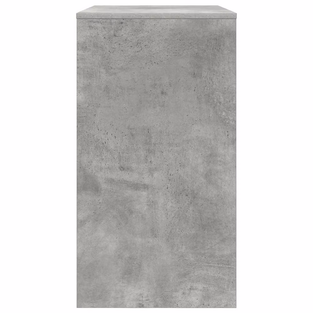 Berkfield Home Minimalist Computer Desk in Concrete Grey – 6