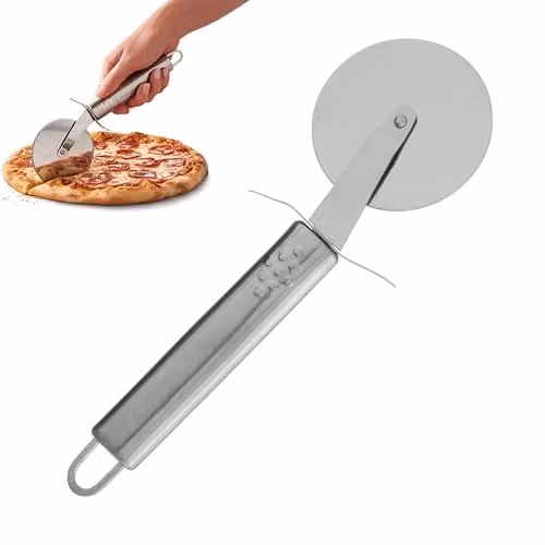 Orsina Stainless Steel Pizza Cutter in Silver