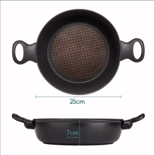 Nadiya x Prestige 4 in 1 Non-Stick Wok, 26 cm, Black and Gold – 1
