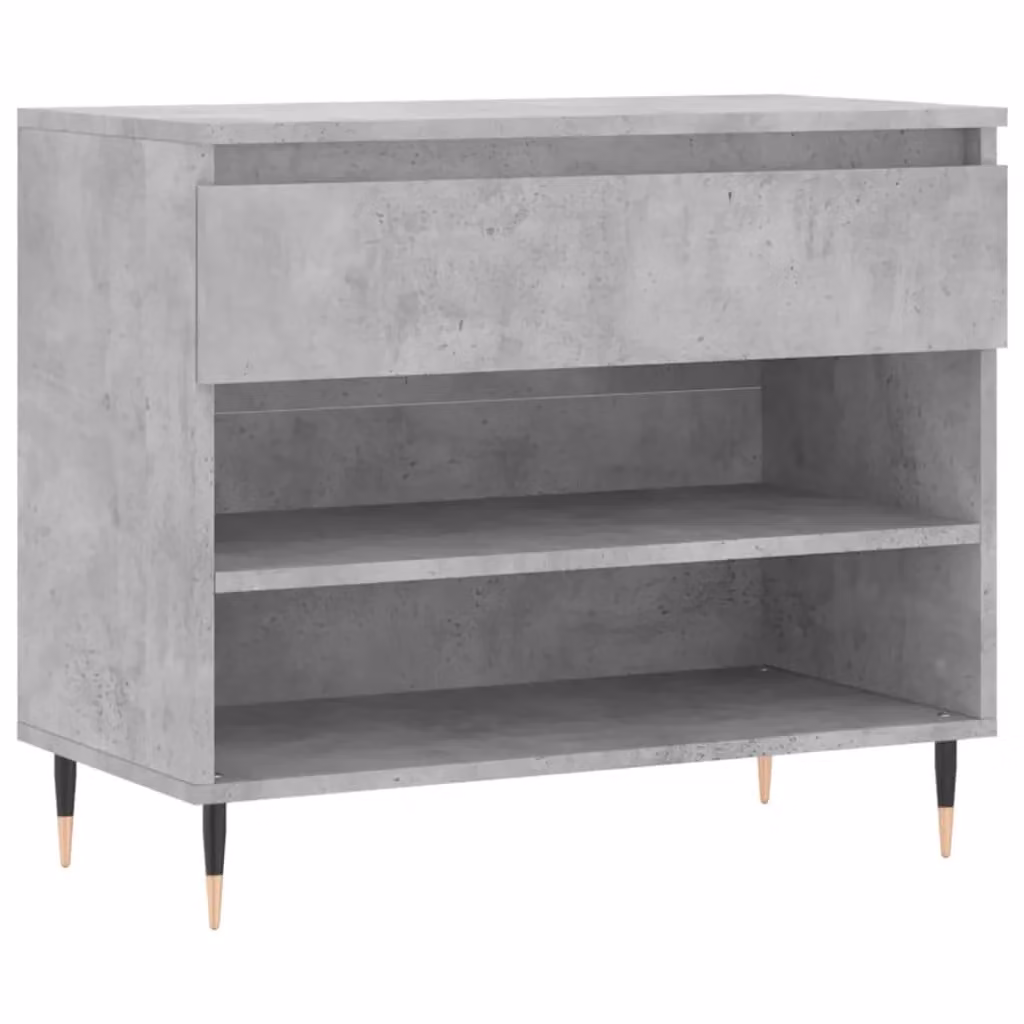Berkfield Home Modern Grey Shoe Cabinet with Doors and Drawers, W/D/H: 70 x 36 x 60 cm – 2