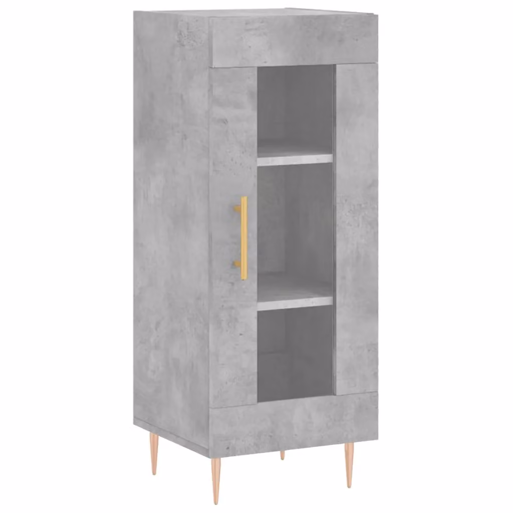 Berkfield Home Sideboard in Concrete Grey, W/D/H: 34.5 x 34.5 x 90 cm – 2