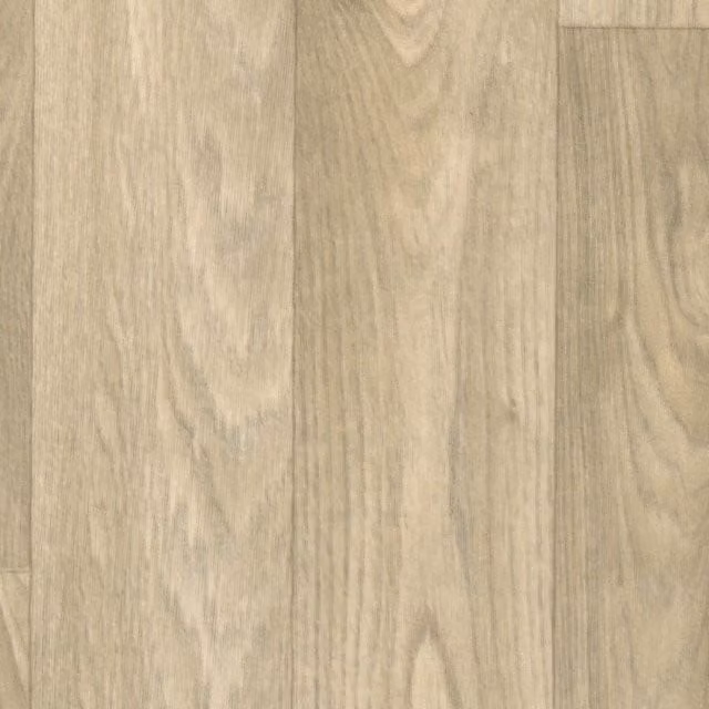 IVC Beige Wood Effect Vinyl Flooring Sheet W/D: 200 x 200 cm