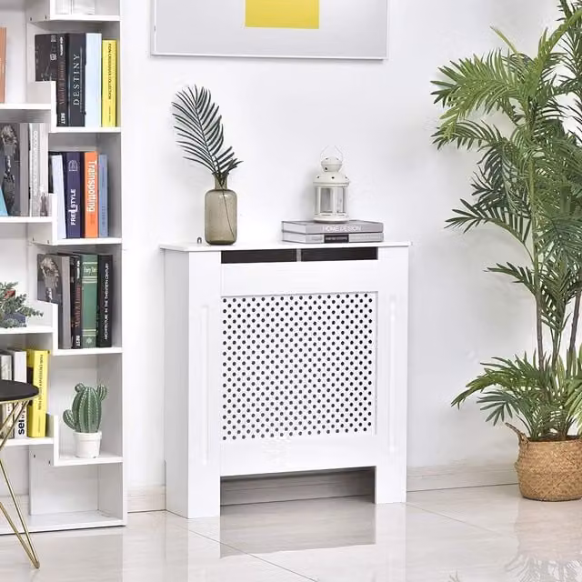 HOMCOM White MDF Radiator Cover