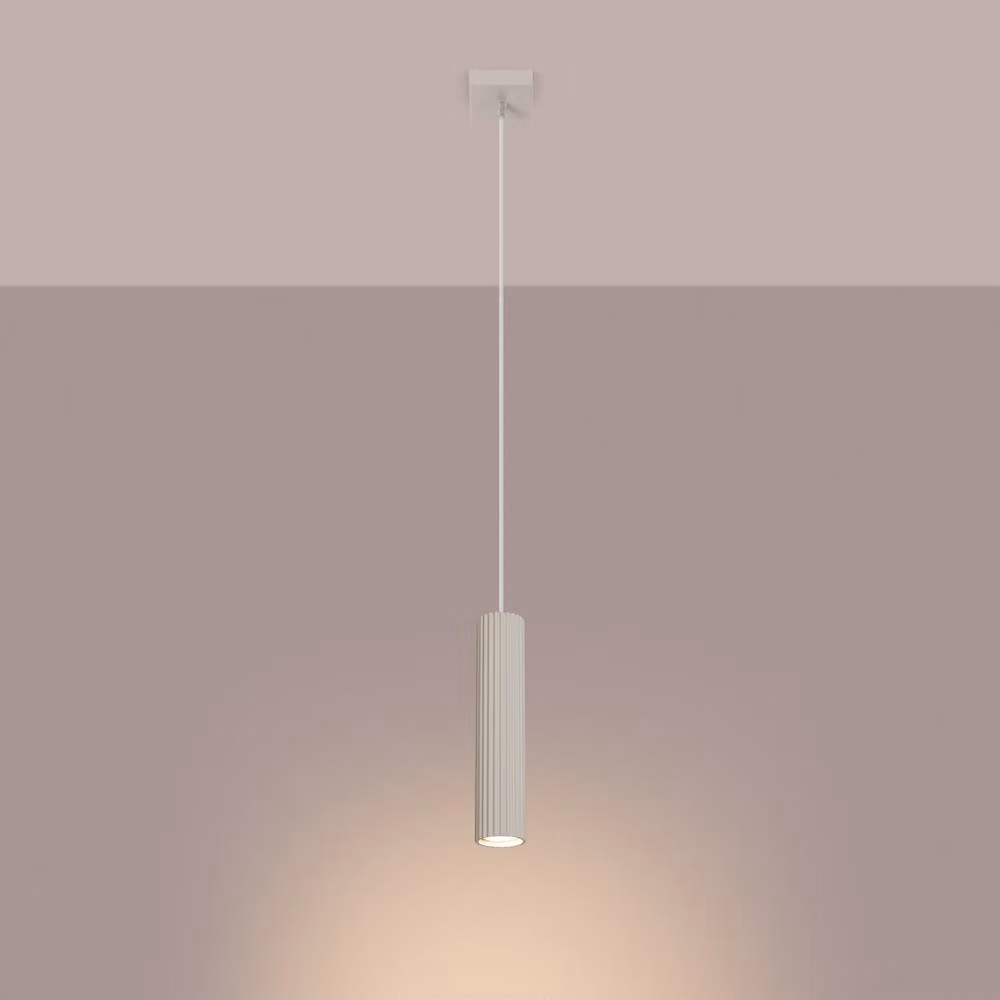 Sollux Lighting minimalist Pendant Bar Lamp in Beige, W/D/H: 118 x 8 x 8 cm – 2