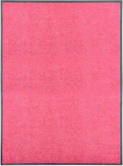 Berkfield Home Washable Non-Slip Pink Doormat, W/D/H: 120 x 90 cm – 1