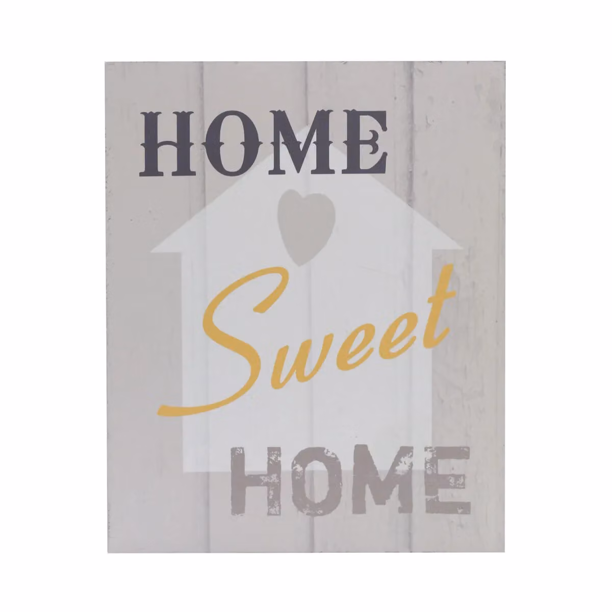 Orsina Home Sweet Typography Canvas Wall Plaque in Grey – 2