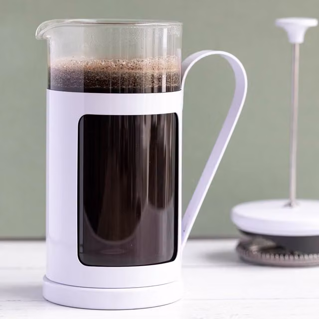 La Cafetiere Monaco Glass and Stainless Steel Cafetiere, Purple, Diameter: 10 cm