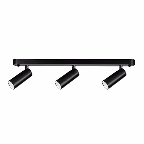 Netlighting FORLIGHT Logos Triple LED Spotlight Bar, 3.7W, 3000K Warm White, 282lm, Black – 1