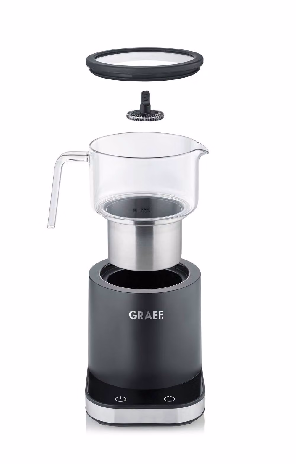 Graef MS902UKI Glass Milk Frother with Touch Display and 6 Programs, Black – 2