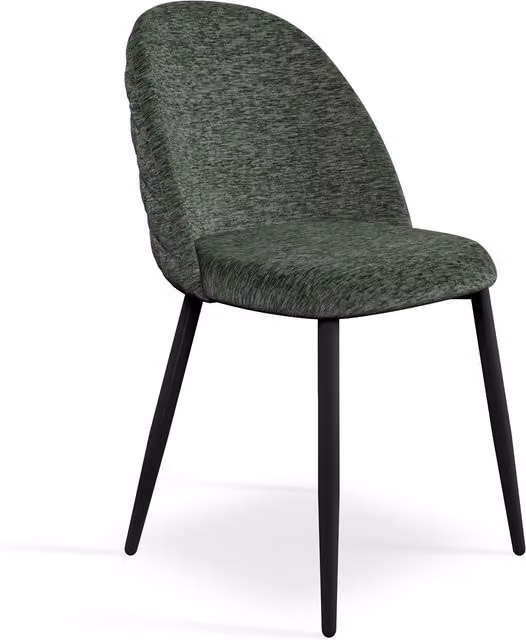 More4Homes Raye Set of 8 Modern Green Velvet Upholstered Dining Chairs with Metal Frame