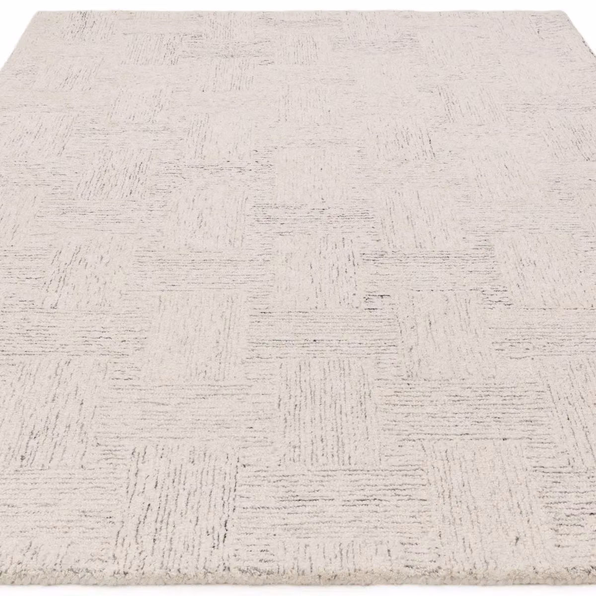 The Rug Shop UK White Modern Hand Made Abstract Area Rug, W: 200 cm, D: 290 cm – 3
