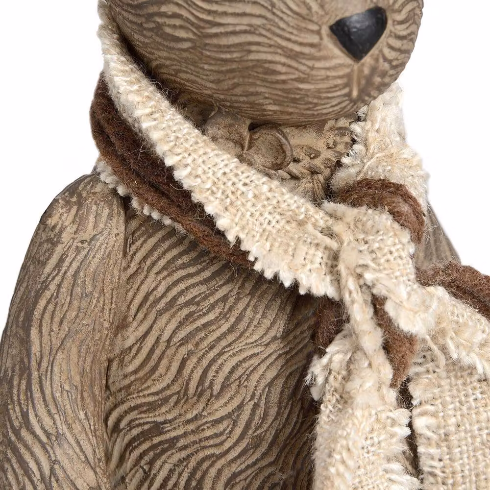 Hill Interiors Love Lace Winter Bunny Rabbit Small in Brown – 3
